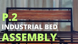 LIKIMIO King Bed Frame and Headboard Assembly | Maryeli Metal Platform Bed Assembly | Likimio Bed