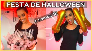 Nossa FESTA DE HALLOWEEN simples na Holanda e MIL INSCRITOS no Youtube 🎃| Talita Ramos