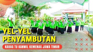 Yel-Yel Penyambutan Kabag TU Kanwil Kemenag Jatim di Kemenag Magetan