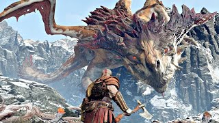 God of War PS4 - Dragon Boss Fight.God of War - How to Defeat HrÆzlyr the Dragon - PS4 Pro HD