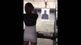 Christina Shooting 9mm