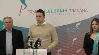 Pavle Grbović i Zoran Hamović - Konferencija za novinare 5.3.2020.