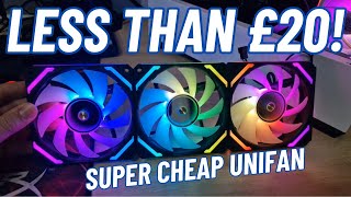 Another Cheap Lian Li Unifan Alternative, Upsiren WF-120 (less than £20 for 3 fans)