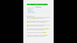 Cna Chapter 11 Exam Latest Upadted Version 2023