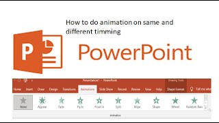 How to make animation at similar and different timming video 9