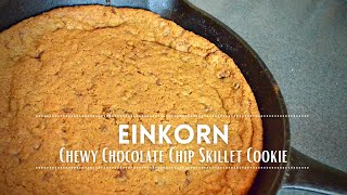 Chocolate Chip Skillet Cookie with Einkorn (Date Night In Favorite!) | Iron Pan Recipe