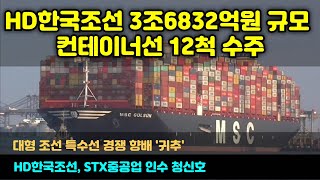 [CC한글자막]HD한국조선해양, 3조 6832억원 규모 컨테이너선 수주