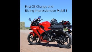 CBR300R first oil Change Mobil1 and Riding Impression by AvgRider