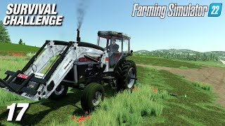 Mowing The Grass To Prepare For Sheep!! | Survival Challenge | Farming Simulator 22 - Ep17