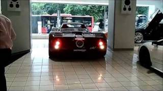 Pagani Zonda F starts engine