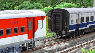 LHB RED COUPLING ICF JAN SHATABDI VAN | BUMPY RAILROAD | RAILWORKS | TRAIN SIMULATOR 2022 | RAILROAD