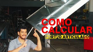 COMO CALCULAR PORTÃO BASCULANTE ARTICULADO