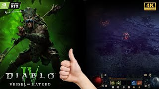 Diablo 4 Vessel of Harted : Gameplay en 4K avec la nouvelle classe Sacresprit sur PC avec RTX 4080