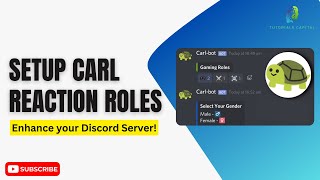 How To Setup CARL BOT Reaction Roles In Discord Server IN 2024