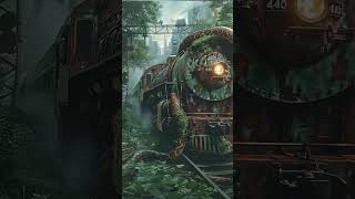 Train snake tangled round in green forest #shortfeed#train#forrest#shortvideo #traveling#rides