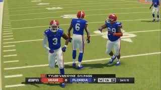 NCAA Football 14 Florida vs Miami 2024 Gameplay PS3