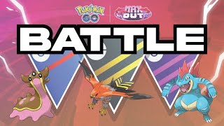 Trying teams in the Pokemon GO Battle League: Gastrodon, Talonflame, Feraligatr