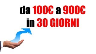 Trading Online: Ho portato un Conto da 100€ a 900€ in 30 giorni con questa strategia di trading