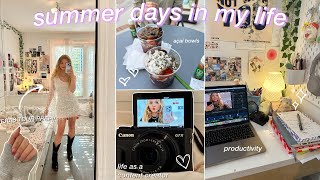 SUMMER DAYS IN MY LIFE: my morning routine, eras tour prep, life as a content creator, & more!