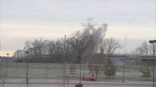 Crews Blast a Section of the Platte Purchase Bridge