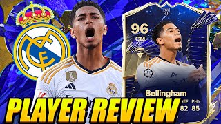 BELINGOL! ⚽️ 96 TOTY BELLINGHAM PLAYER REVIEW! 96 TOTY BELLINGHAM REVIEW! TOTY BELLINGHAM REVIEW!