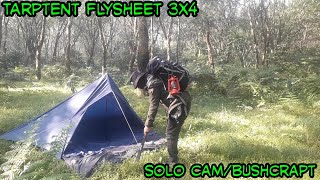 Membuat Tenda Tarp Tent ‼ Dari Flysheet 3x4 Untuk Camping Dan Bushcraft