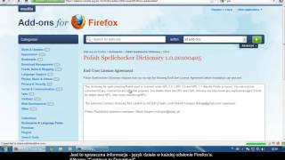 Dodajemy polski słownik w Firefox 4
