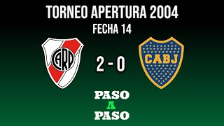 River Plate vs Boca Juniors - Torneo Apertura 2004 - Fecha 14 - Resumen Paso a Paso TyC SuperClasico