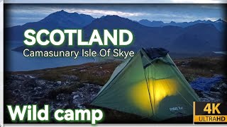 Camasunary Isle Of Skye wild camp Scotland. Szkocja