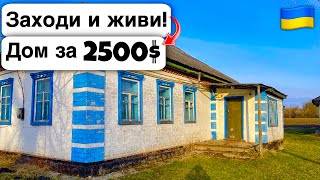 🇺🇦 Заходи и живи! Дом в селе за 2500$ Продажа недвижимости за копейки! Всё есть Уютное тихое село!