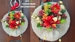 Instead of a Christmas wreath on the front door,make this New Year's decor