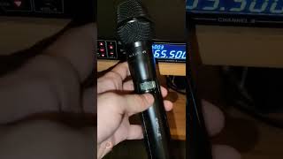 cara setting frekuensi mic wireless merk shure