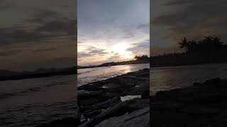 #shorts  keindahan view sunset pantai pangandaran #sunset #sunsetpantai