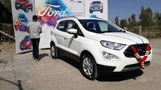 New ford ecosport facelift titanium diamond white delivery