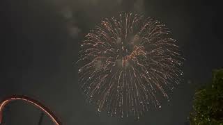 Worlds of Fun - 4th of July Fireworks Cinematic Footage 2024 (No Copyright)