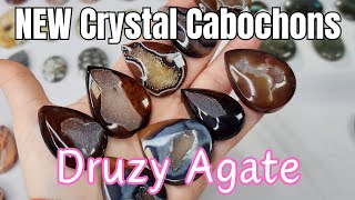 🔮New Crystal Cabochons! DRUZY AGATE Cabs ❤️Online Crystal SHOP #cabochons #crystalshop #crystals