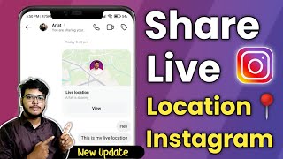 How To Share Live Location On Instagram Chat | Send Live Location On Instagram NEW UPDATE