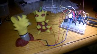 Arduino and conductive playdoh monster