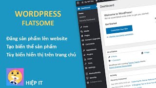 Đăng sản phẩm lên web, tạo biến thể sản phẩm, hiển thị trên trang chủ | Quản trị website wordpress