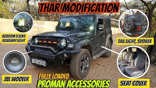 Best Ever Thar  Modified😍✅ PROMAN ACCESSORIES INSTALL ✅Ultimate Thar Modification💯🔥Thar Modification