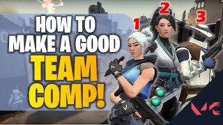 VALORANT TEAM COMP TUTORIAL! HOW TO MAKE A TEAM COMP TO WIN GAMES!