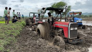 5 Many Tractor Stuck | Tractor Pulling | Tractor Tochane