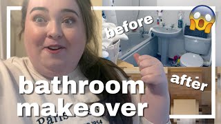 FINALLY DOING MY BATHROOM! | home renovation makeover project start to finish | 2023