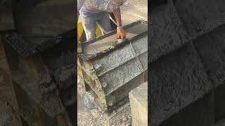 Cement stone pier production process