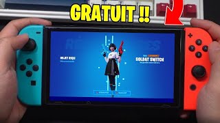 CE SKIN EST GRATUIT POUR TOUT LES JOUEURS NINTENDO SWITCH sur FORTNITE! (récupérez le)