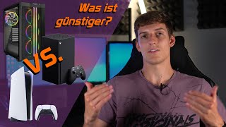 Gaming PC vs Konsole! Was ist auf Dauer günstiger? PS5, Xbox Series X & PC Vergleich!