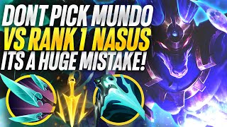 Dont pick Dr.Mundo into the rank 1 Nasus.... Crit Nasus goes on a rampage!! | Carnarius