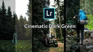 Dark Moody Green Lightroom Colour Grading Tutorial / cinematic dark green tone / AliKan / Hindi