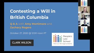 Contesting a Will in British Columbia (Recorded Webinar)