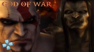 GOD OF WAR GHOST OF SPARTA PPSSPP | BOSS FIGHT KRATOS DEIMOS FIGHTS THANATOS